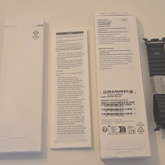 Samsung Galaxy Watch8 Fabric Band (Graphite, S/M, New) - Picture 2 of 6